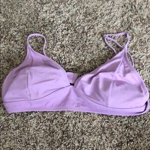 Purple triangle bikin top